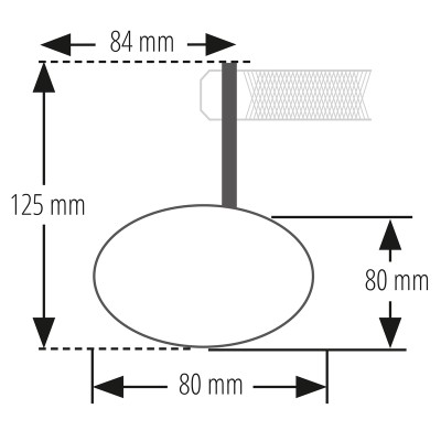 Retrovisor contrapeso de manillar HIGHSIDER pro Conero-XS Evo - corto - negro