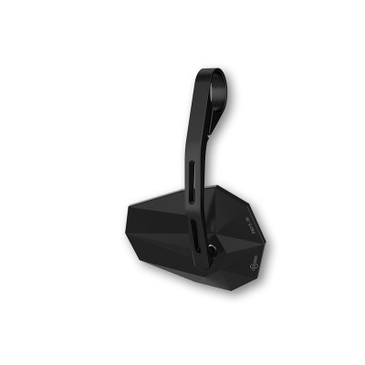 Retrovisor contrapeso de manillar HIGHSIDER pro Stealth-X6 - largo - negro - 1 pieza