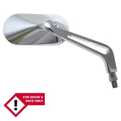 Retrovisor de manillar HIGHSIDER smart - oval - cromado
