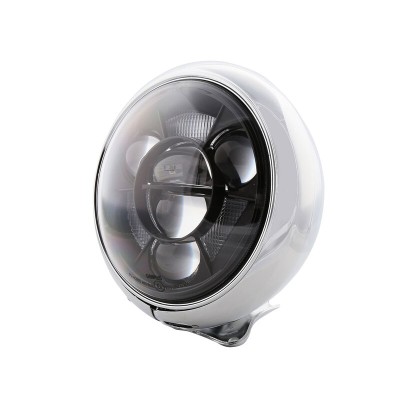 Faro delantero LED HIGHSIDER pro HD-Style Type 11 - 7 inch - cromado - 1 pieza