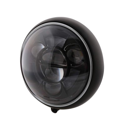 Faro delantero LED HIGHSIDER pro Yuma 2 Type 11 - 7 inch - negro - 1 pieza
