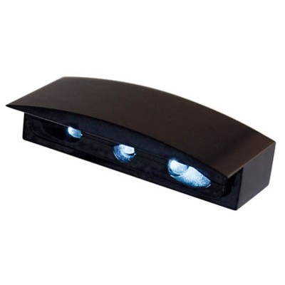 Luz de matrícula LED HIGHSIDER smart Micro con carcasa de aluminio - negro - 1 pieza