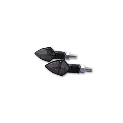 Intermitente LED HIGHSIDER smart Rock - cristal ahumado - homologado E - Pareja