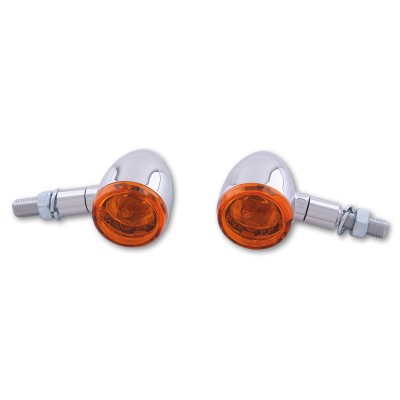 Intermitente HIGHSIDER smart Bullet Light - cristal naranja - homologado E - Pareja