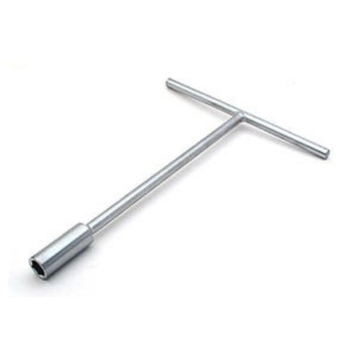 Llave vaso plana en T BIHR 12mm cromo satinado