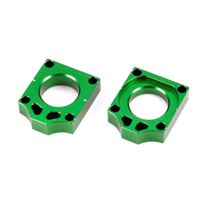 Tensores de eje trasero Kawasaki verde V PARTS