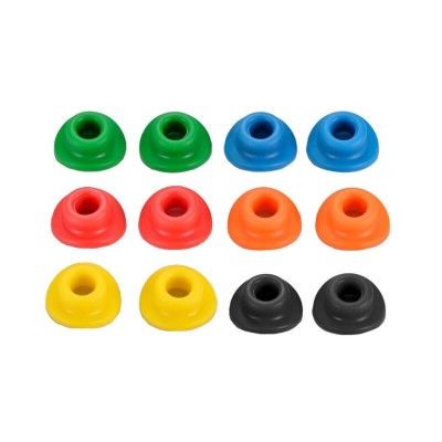 Par de gomas para valvula de rueda V PARTS negro