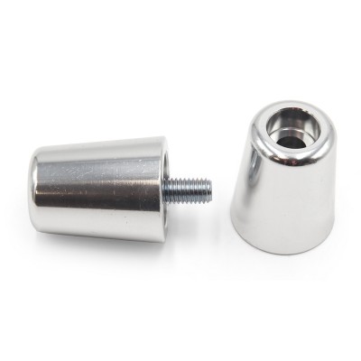 Contrapesos de manillar V PARTS Aluminio Plata