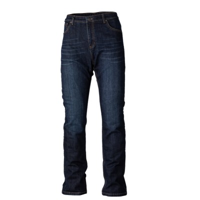 Pantalón textil reforzado con aramida RST Straight Leg 2 CE hombre (pernera corta) - Azul oscuro