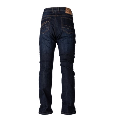 Pantalón textil reforzado con aramida RST Straight Leg 2 CE hombre (pernera corta) - Azul oscuro