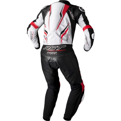 Mono de piel RST V4.1 Evo Kangaroo Airbag CE hombre - Blanco/Rojo/Negro