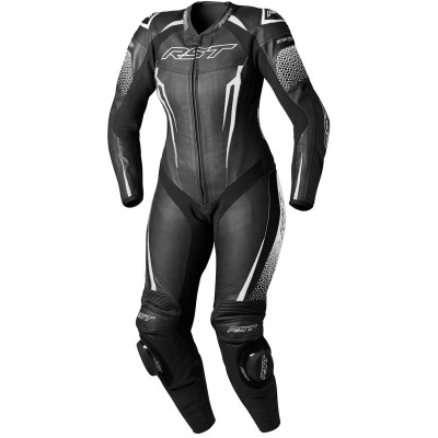 Mono de piel RST Tractech Evo D3O mujer - negro/blanco