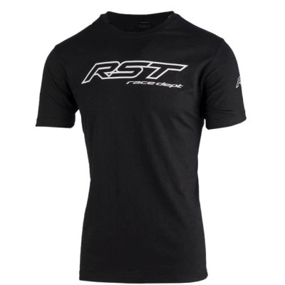 Camiseta Hombre RST Race Dept Logo - Negro