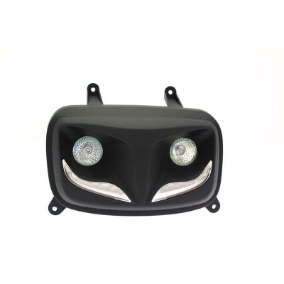 Faro auxiliar LED R8 BIHR negro mate