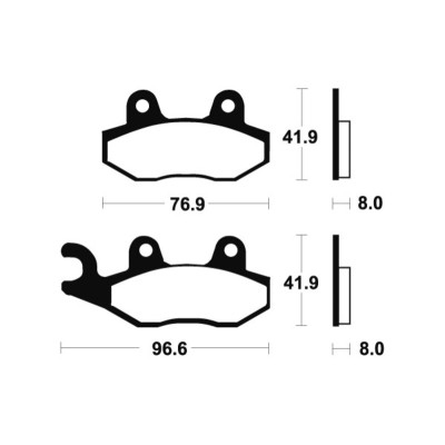 Pastillas de freno Tecnium MR111 Sinterizadas