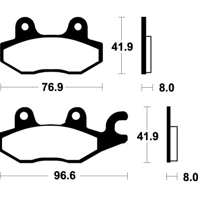 Pastillas de freno Tecnium Scooter orgánicas ME138