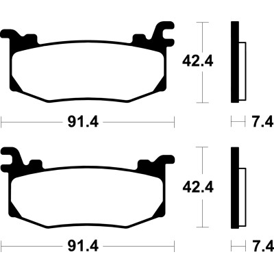 Pastillas de freno Tecnium MF512 Sinterizadas