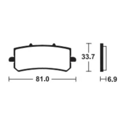 Pastillas de freno TECNIUM Sinterizadas (para pinza J.Juan radial Pit Bike) - MTR462