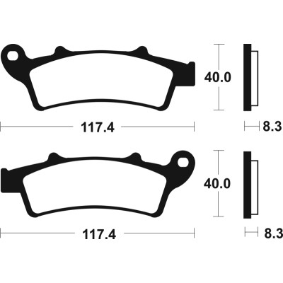 Pastillas de freno Tecnium Scooter orgánicas ME261