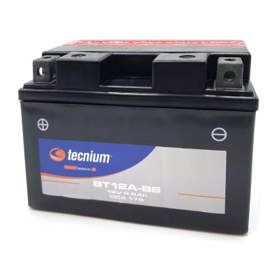 Batería TECNIUM BT12A-BS sin mantenimiento con pack de electrolito