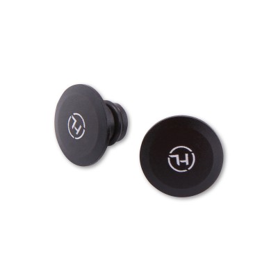 Tapones para rosca retrovisor HIGHSIDER pro para M10 - mecanizado CNC - negro mate