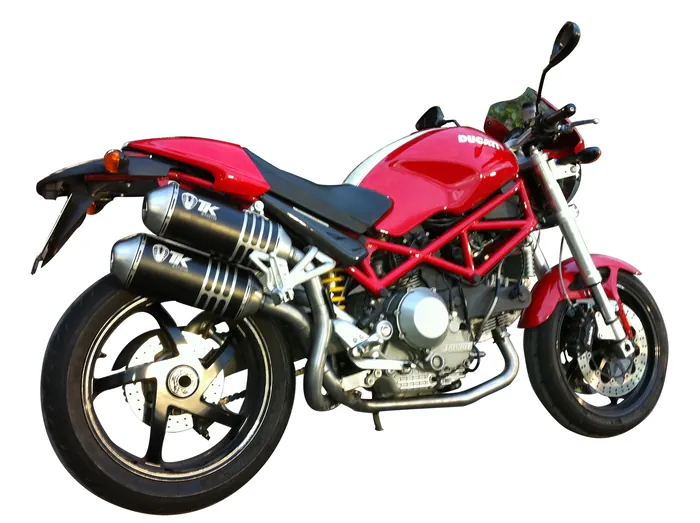 Moto DUCATI MONSTER 1000 RS2 07 con un escape Turbo Kit montado