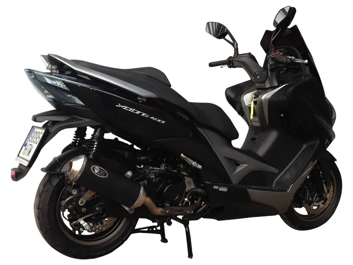 Moto KYMCO XCITING 400 14-15 con un escape Turbo Kit montado